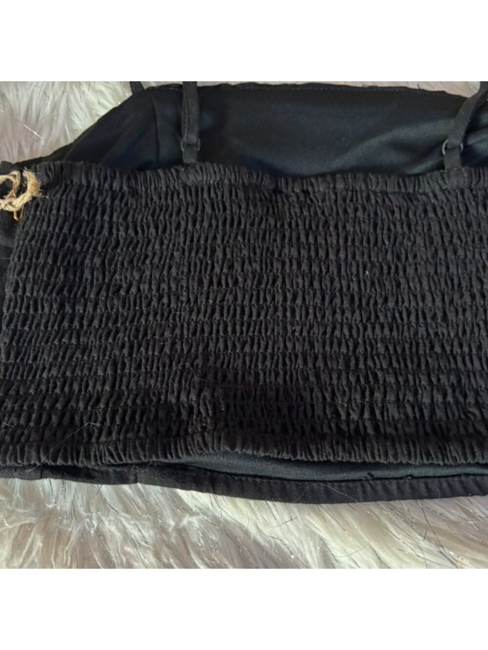 Black Women's CropTop Size M - Picture 3 of 8